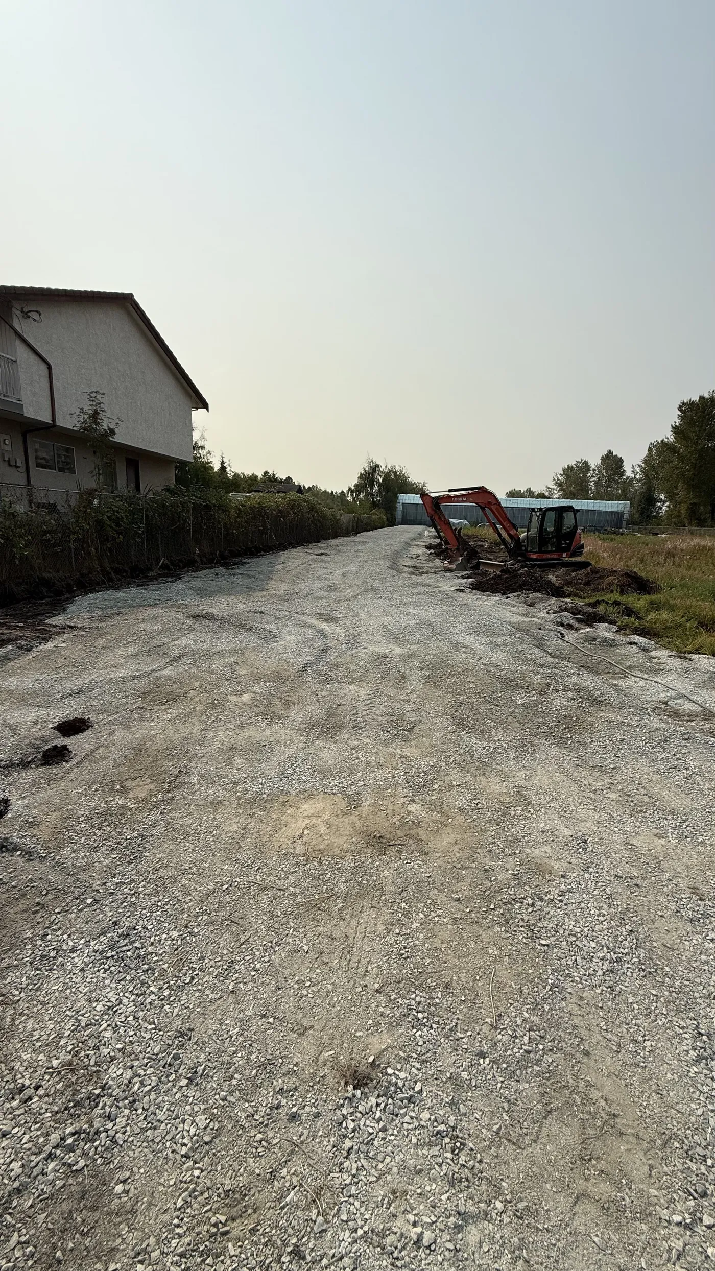 Soil and fill being placed on a Lower Mainland site